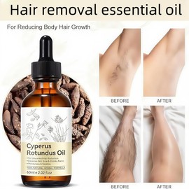Cyperus Rotundus Oil,Natural Cyperus Ro-tundus Hair Removal O-il,Rotundus Essential O-il for Smooth Skin,In-grown Ha-ir Treatment,Ingrown Ha-ir O-il,Fur In-grown Eliminator Serum,Ingrown Oil