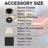 LivTee Rustproof License Plate Screws for Securing License Plates Frames