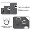 Easy-Going Blackout Curtains for Bedroom, Solid Thermal Insulated Grommet and