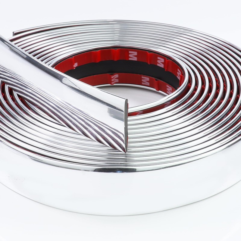 SBWLKJ 16FT Automotive Chrome Trim Molding 1"(25mm) Heavy Duty Chrome