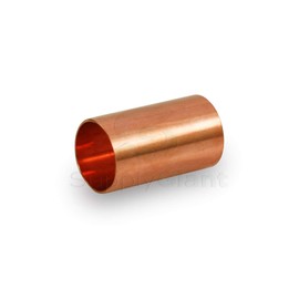 Supply Giant DDDQ0150 Straight Copper Coupling With Sweat Sockets And With Dimple Tube Stop, 1-1/2 Inch