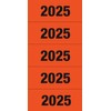 HERMA HERMA 1685 Jahreszahlen Aufkleber 2025 für Ordner, 100 Stück,