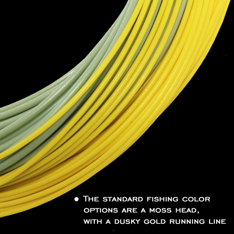 ANGLER DREAM Gold Fly Line 90FT Weight Forward Floating 4WT