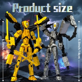 T13 Action Figure Set (Assembly Completed),3D Printed Multi-Jointed Movable,Nova 13 Figures Desktop Decorations for Game Lovers Toy (Black)