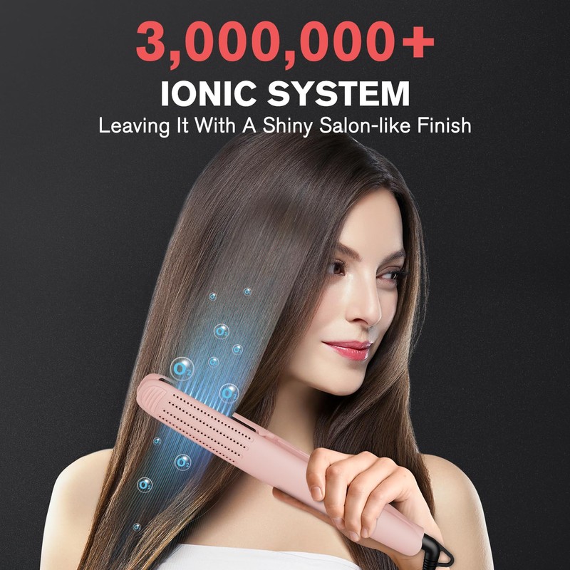 MiroPure 360° Titanium Flat Iron Hair Straightener and Curler 2