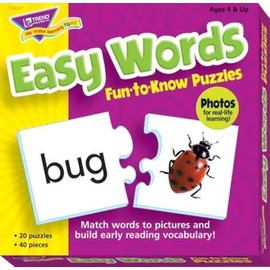 Easy Words Fun-to-Know® Puzzles - Matching games to build language skills
