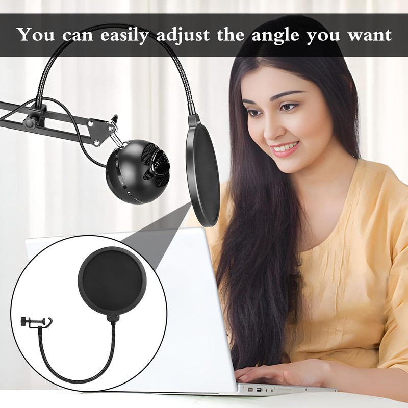 Microphone Pop Protection, Pop Protection, Microphone, Pop Filter, Professional Microphone