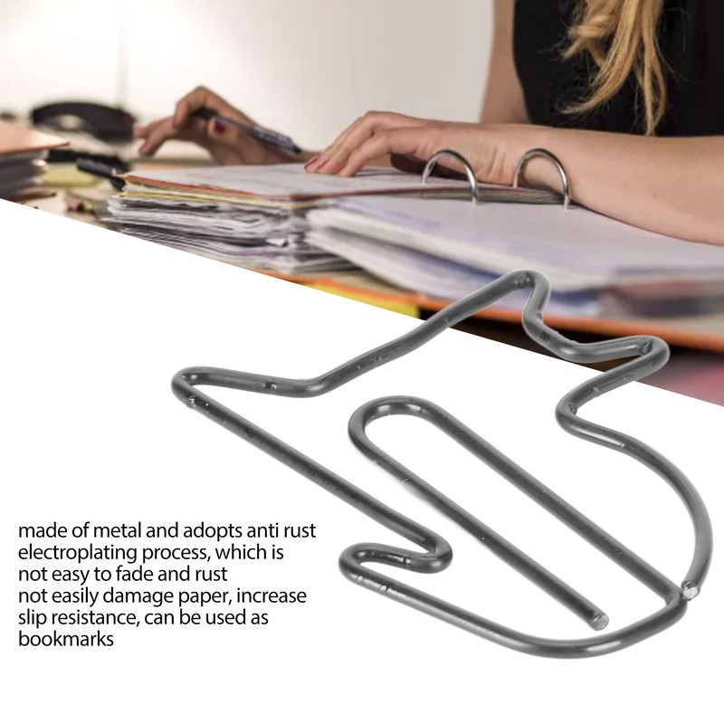 100 Pcs Cute Paper Clips Animal Shaped Fun Bookmark Document