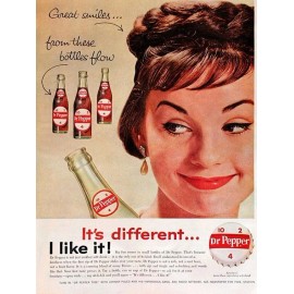 Hollywood Icons Vintage Dr Pepper Soda Reproduction Framing Print Advertising 17x12