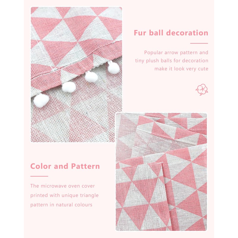 YETOOME Microwave Oven Cover Dustproof Cotton Machine Protector Decorative Kitchen