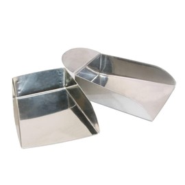 IWOWHERO 2pcs DIY Bead Shovel Jewelry Tool Stainless Steel Hand Scoop Craft Storage for Jewelry Making