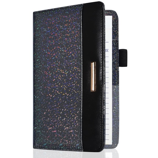 Server Book for Waitress-Leather Waitress Book Organizer with Zipper Pocket