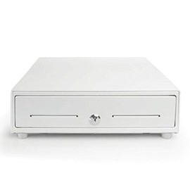 Star Micronics 37965590 Cash Drawer, 16" x 16", Printer Driven, 5 Bill 8 Coin, 2 Media Slots, Cable Included, White