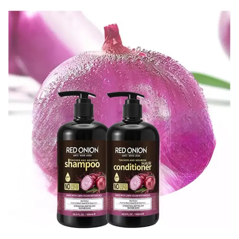 Champú Y Acondicionador De Romero Y Cebolla 500ml 2pcs