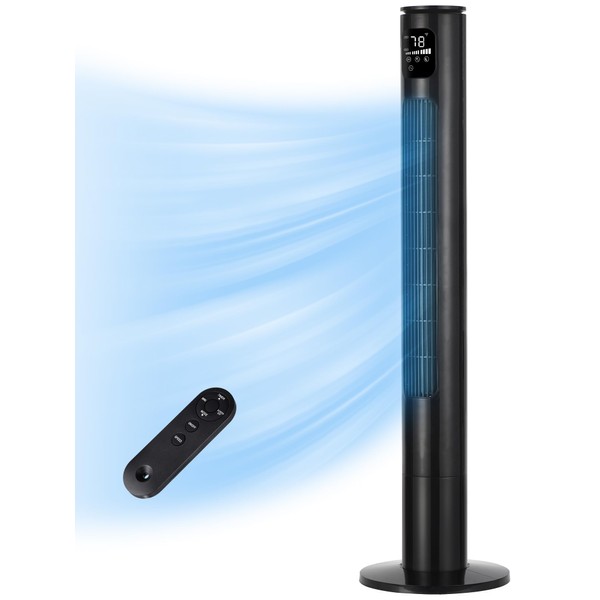 Uthfy 46" Tower Fan With Remote, 28ft/s Fan for Bedroom