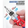 WORKPRO 12-in-1 Stubby Ratcheting Multi-bit Screwdriver, Short Screw Drivers with