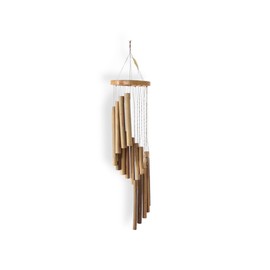 Budawi Wind Chime Bamboo Spiral Wind Chimes Made of Fine Bamboo, Wooden Chimes