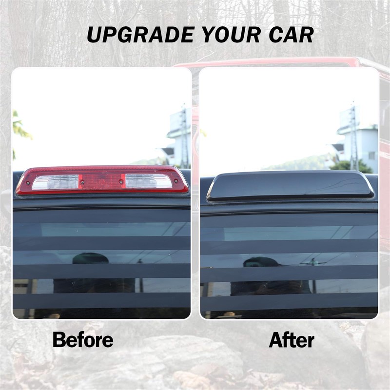 LLKUANG 3rd Brake Light Third High-Position Center Blackened Shell Cover