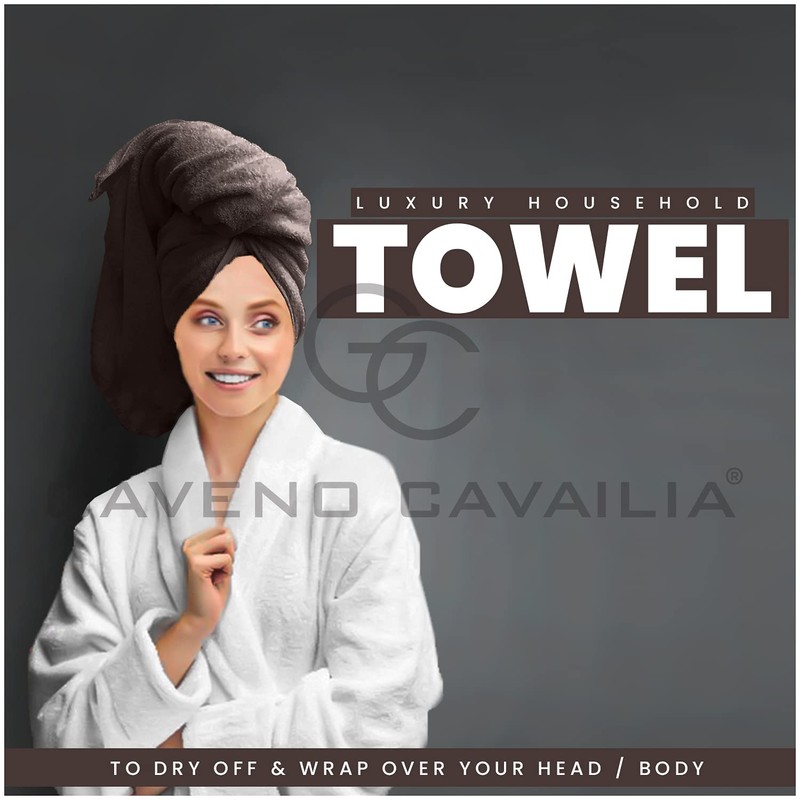Gaveno Cavailia 100% Natural Cotton Thick Absorbent 450 GSM Hampton
