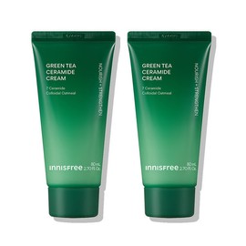 Innisfree Green Tea Ceramide Cream 80mL (Tube Type) 2 / 이니스프리 그린티 세라마이드 크림 80mL (튜브형) 2개