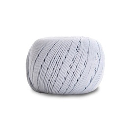 Hilo Amigurumi de Circulo - 100% algodón virgen brasileño mercerizado (paquete de 1 bola) - 4.5 onzas, 278 yardas - Sport (Glacial - 8013)