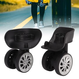 Ejoyous Pack of 2 Suitcase Universal Wheel, Double Row Silent Luggage Wheel, Replacement 360 Degree Rotation Repair Suitcase Bag Parts Wheels