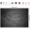 8x6ft(250x180cm) Black Brick Wall Photography Backdrops for Portrait Soft Fabric