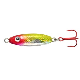 Northland Fishing Tackle Buck-Shot Ice Fishing Rattle Spoon, Clown, 1/16 Oz, 1/Cd