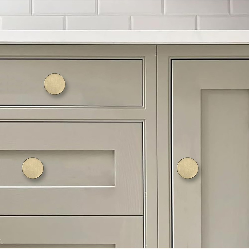 khtumeware 30 Pack Champagne Bronze Cabinet Knobs - 1-1/5 Inch