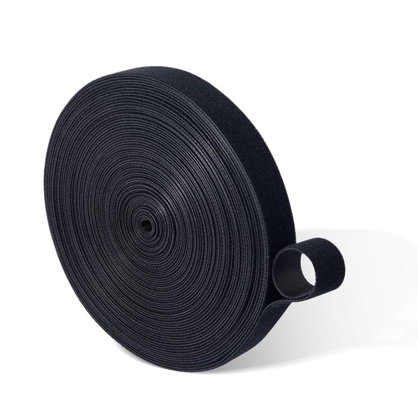 Fastening Cable Management Roll, 45ft x 3/4inch Reusable Fastening Tape,