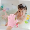 Minkissy 2sets Men's Bath Gloves Portable Exfoliating Gloves for Shower