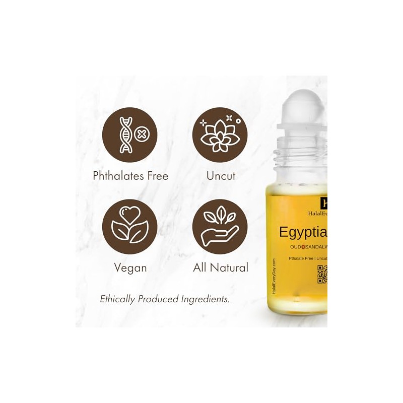 HalalEveryDay Egyptian Musk Body Oil, 1 oz.