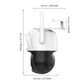 Security Cameras Wireless Outdoor 2.4G WiFi Home Security Cameras Outdoor Dual Lens Linkage 360°View 4MP Two-Way Talk,AI Detection,Full-Color Night Vision,Auto Tracking,Light Alarm,24/7 Recording