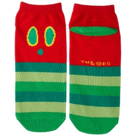 Nakajimacorp 134707-19 Harapeko Aomushi Socks, Face, 8.7 - 9.4 inches (22 - 24 cm), Socks