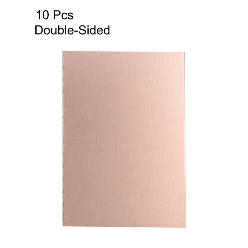 sourcing map Double-Sided Copper-Clad Laminate PCB Circuit Board FR4 100