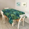 Walmsco Tablecloth Green Palm Leaves Decor For Dining Room Kitchen
