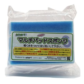 Smart Multi-Pad Sponge, Blue, Double-Sided Type, 3 Pieces, Oil Stains, Fingerprints, Heel Marks, Water Area, Glass, Cleaning, Cleaning