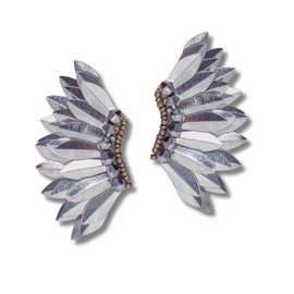 Angel wing earrings for women, Small statement Handmade Prom Earrings, Wings stud for girls, Beaded Butterfly winged Earrings