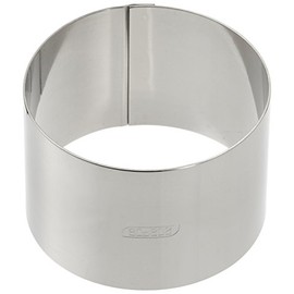 Ibili Pastry Ring 9x6 cm of Stainless Steel, Silver, 9 x 6 cm