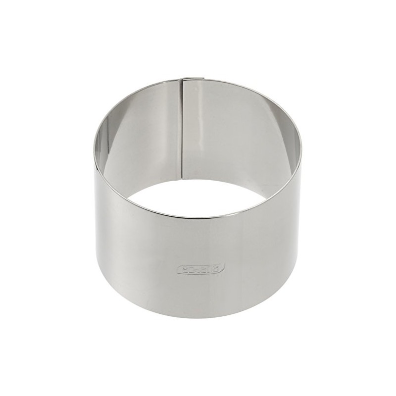 Ibili Pastry Ring 9x6 cm of Stainless Steel, Silver, 9