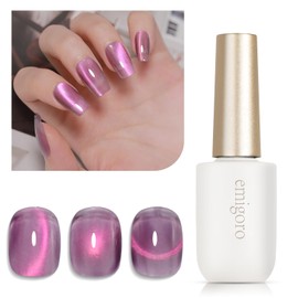 emigoro Magnetic Gel Gel Nail Aurora Mag08 Single Color, Large Capacity, 0.5 fl oz (15 ml), Magnetic Nail, Color Gel, Fine Particles, Cat Eye Gel, Glitter, For Beginners & Professionals, UV/LED