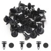 uxcell 20Pcs Black Car Plastic Rivets Weatherstrip Fender Fastener Clip