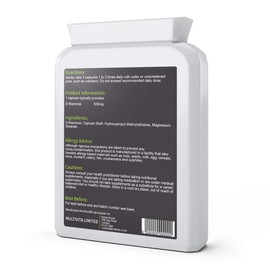 D-Mannose 500mg 90 Vegan Capsules - 100% Pure Natural Form - Easy to Swallow Premium Quality - UK Made to GMP Standards