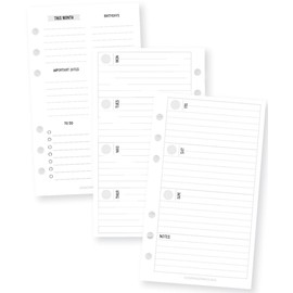 Carpe Diem by Simple Stories Personal Horizontal Format Weekly Planner Inserts