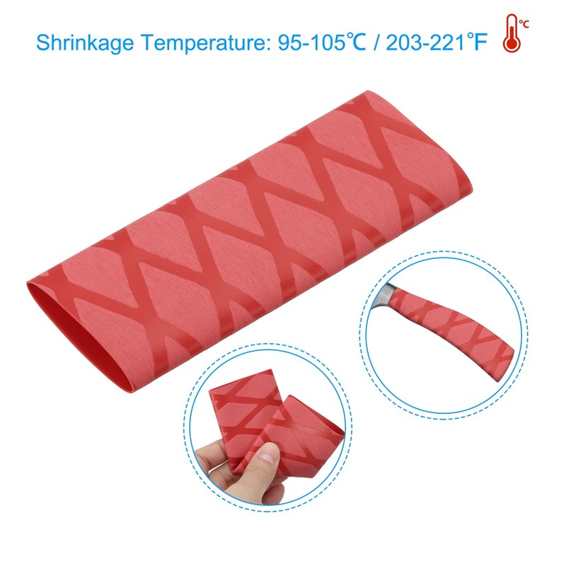 PATIKIL Cutting Knife Handle Heat Shrink Sleeve 2.2"x4.9", 4 Pack