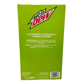 Centric Beauty Mountain Dew Flavored Lip Balm 5-Piece Vending Machine Pack, Green, 5 Piece Set