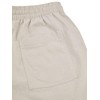 DENIMFY DFAlessia Women's Regular Fit Linen Shorts Summer Pockets Elastic
