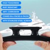 WTMORE Boat Cleats 4 inch, High Impact Black Nylon Dock