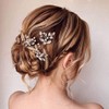 Unicra - Alfileres para el pelo de novia de cristal