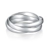 BORUO 925 Sterling Silver Ring, Fidget Ring Anxiety Ring, Triple